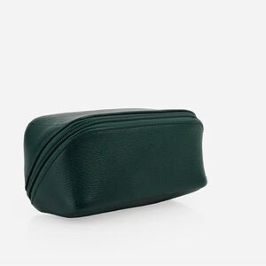 Cosmetic Case Small Deep Forest Green Poppy Barley